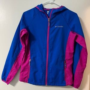 Columbia zip up with a hood